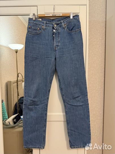 Джинсы levis 501 голубые