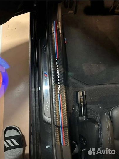 Наклейки на пороги BMW m performance