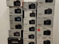 Упаковочные коробки от фотоаппаратов Canon и Sony