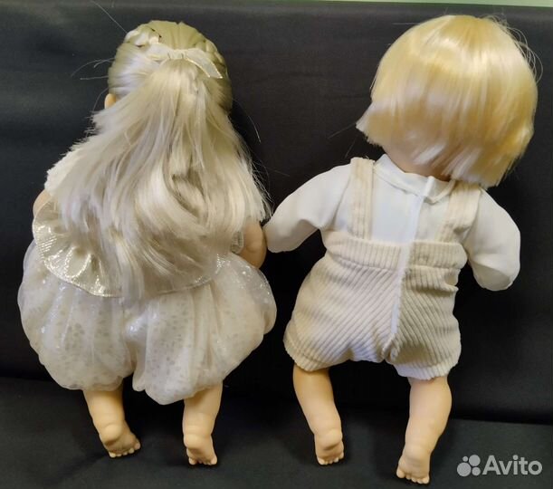 Куколки-двойняшки комбинированные35см.Новинка