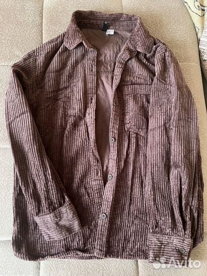 Рубашка вельветовая h&m