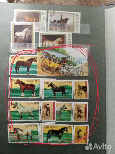 Марки фауна (птицы, животные)