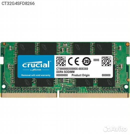 Модуль памяти Crucial by Micron 32GB sodimm DDR4 2