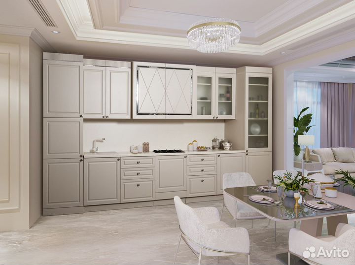 Кухонный гарнитур «Лючия» сатин