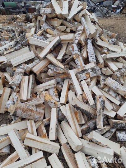 Дрова березовые колотые полусухие