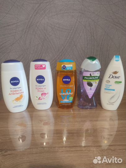 Гели для душа новые