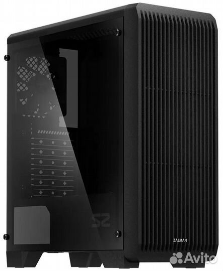 Корпус zalman S2 TG (3 вентилятора, стекло)