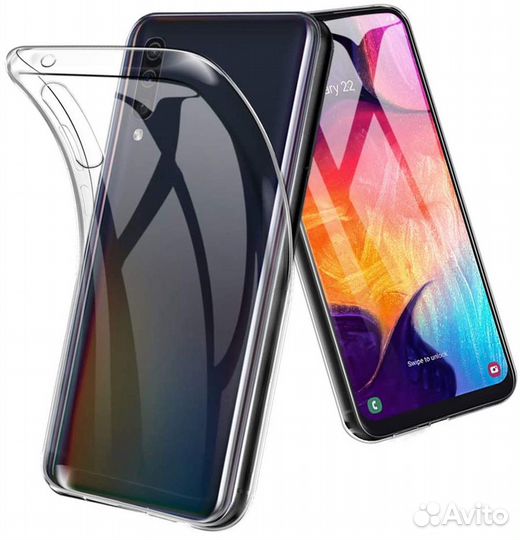 Силиконовый чехол Samsung A705F Galaxy A70 (прозр