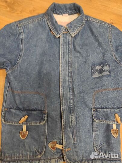 Джинсовая куртка теплая мужская