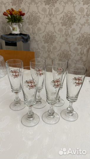 Фужеры богемское стекло