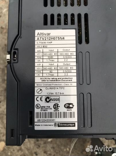 Преобразователь частоты Altivar ATV212