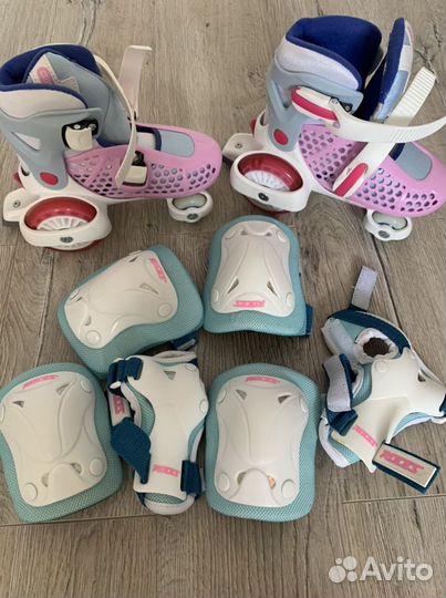 Детские ролики размер 29-32 и защита