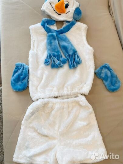 Новогодний костюм снеговик 104