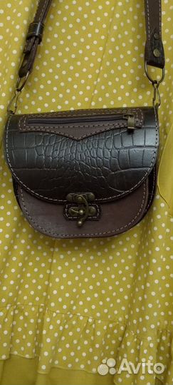 Сумка с ремнем ручной работы