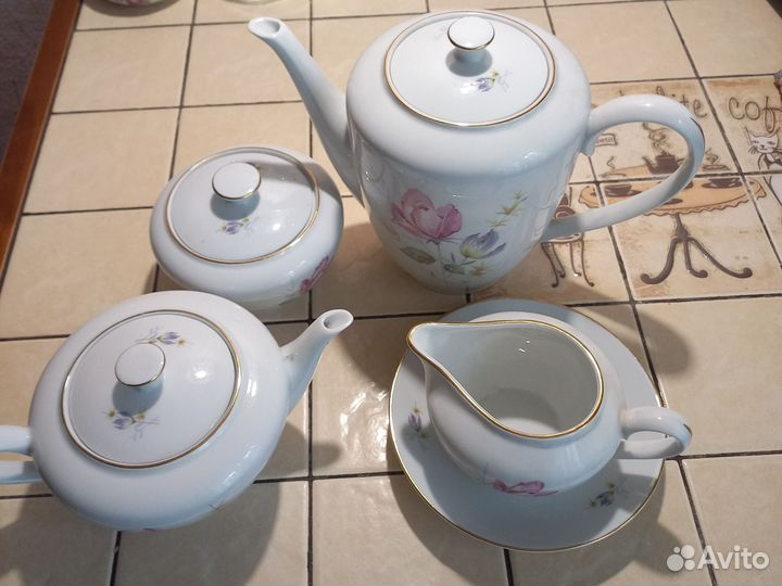 Чайный сервиз ГДР Бронь