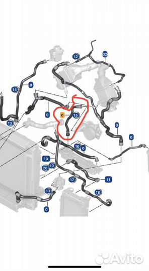 Шланг теплообм.трансм.масла Bmw X5 X6 F85 F86