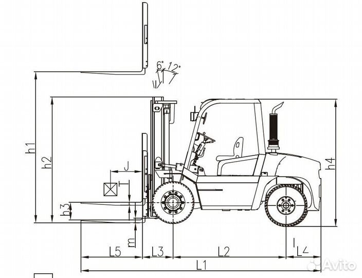 Вилочный погрузчик Zoomlion FD50Z, 2024