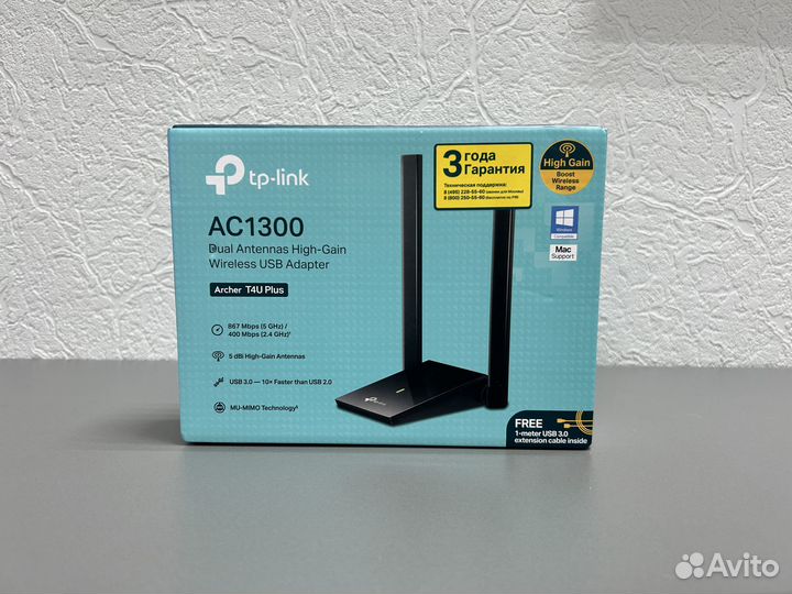 Wi-Fi адаптер TP-link Archer T4U Plus