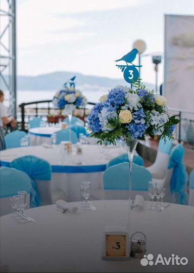 Номерки на столы 12шт