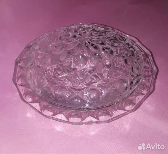 Хрустальная масленка/конфетница/ваза СССР