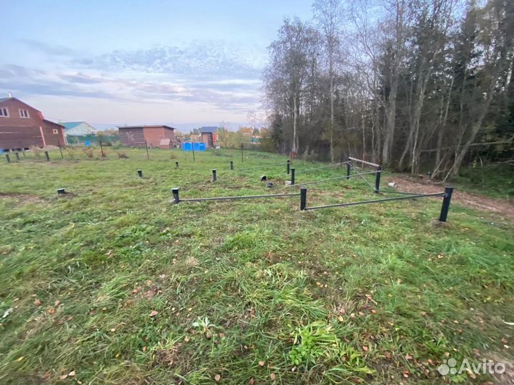 Монтаж свай