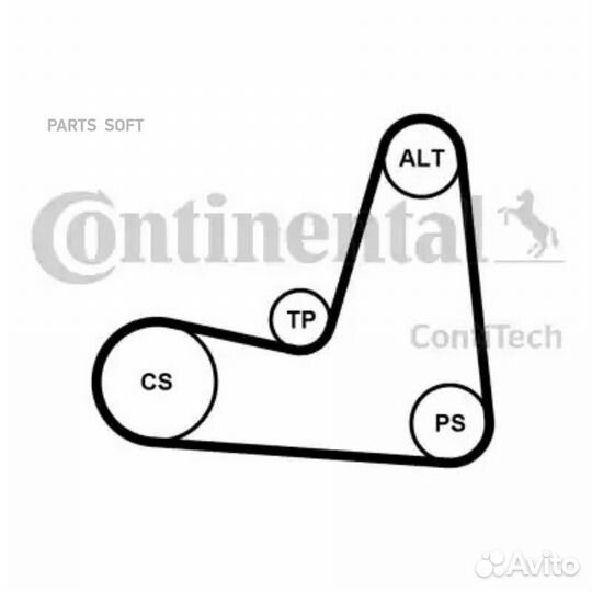 Contitech 5PK1135K1 Комплект ручейкового ремня 5PK