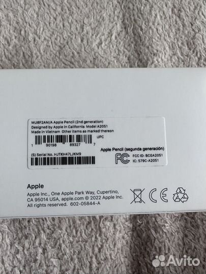 Стилус apple pencil 2