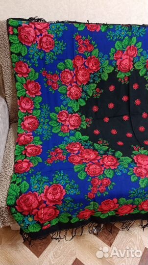 Павловопосадский платок шерсть