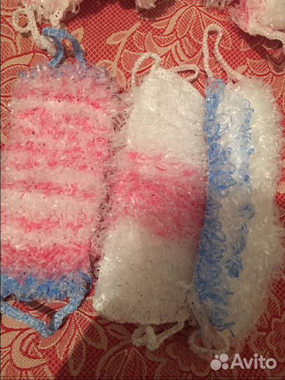 Мочалки ручной вязки