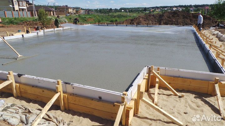 Бетонные работы. Отмостка. Замена венцов