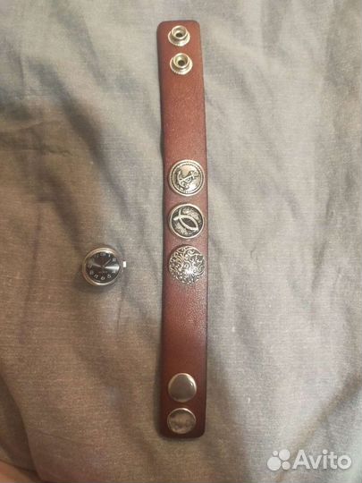 Кож.мужск.браслет в подарок