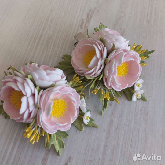 Заколка для волос ручной работы подарок