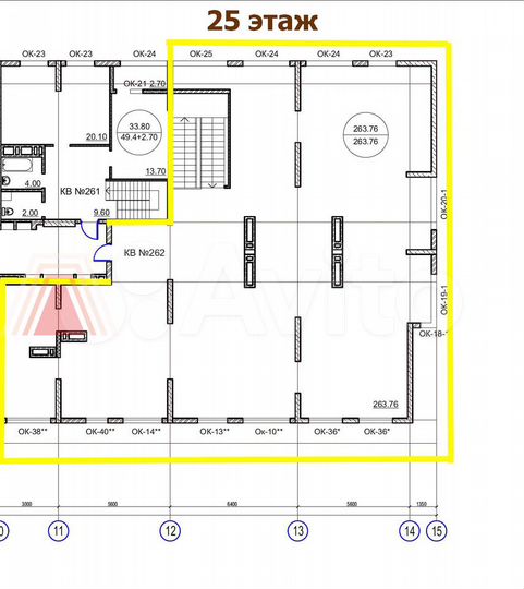 4-к. квартира, 365 м², 24/25 эт.