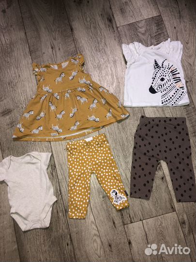 Пакет вещей для девочки 3-6 мес