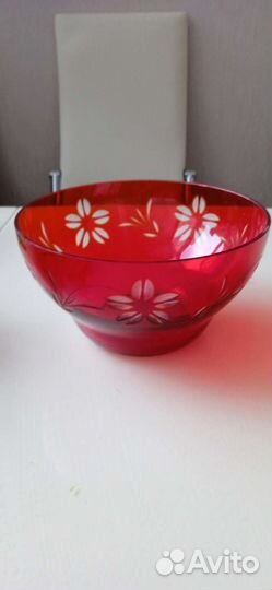 Вазы из цветного стекла СССР