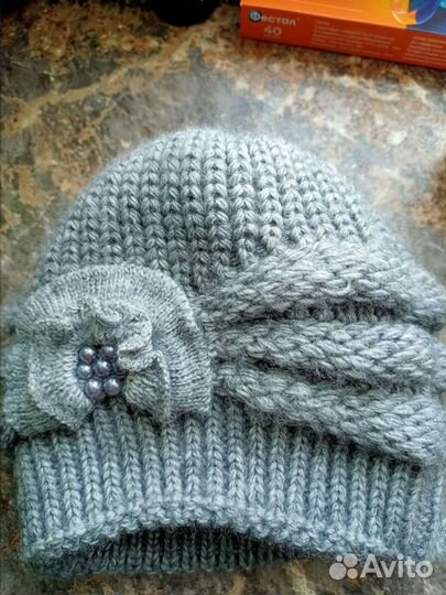Шапка женская вязаная новая