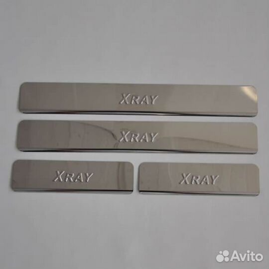 Накладки на пороги LADA Xray (хром)