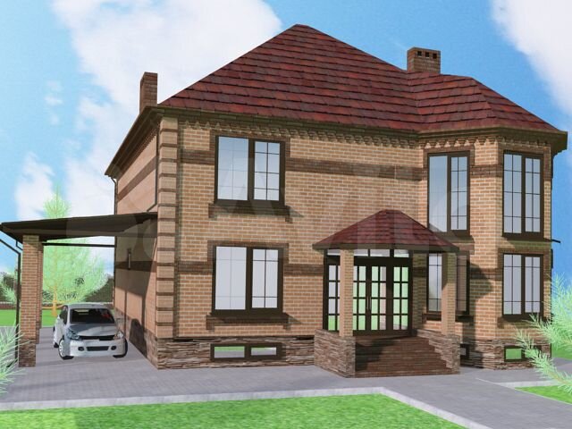 Коттедж 370 м² на участке 10 сот.