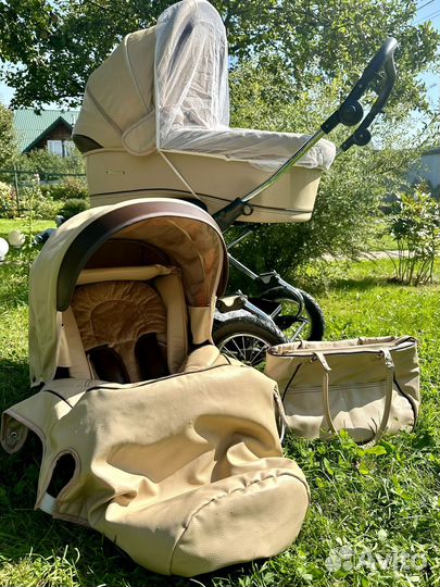 Коляска 2 в 1 эко кожа