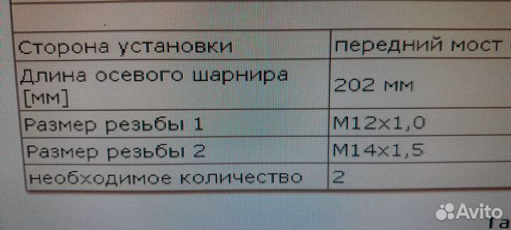 Рулевая тяга Пежо 405 (1987 - 2014г.в.)