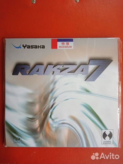 Накладка Yasaka Rakza 7 red max новая