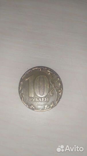 Заводской брак, монета 2009 в хорошем состоянии