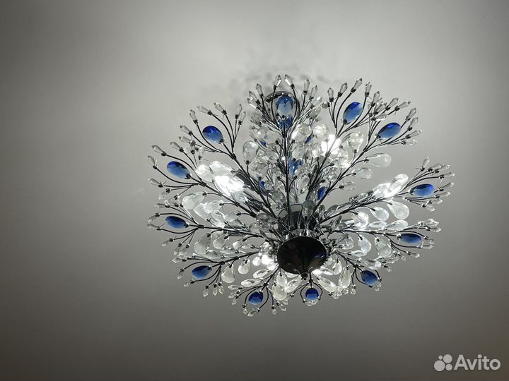 Светильник потолочный хрусталь