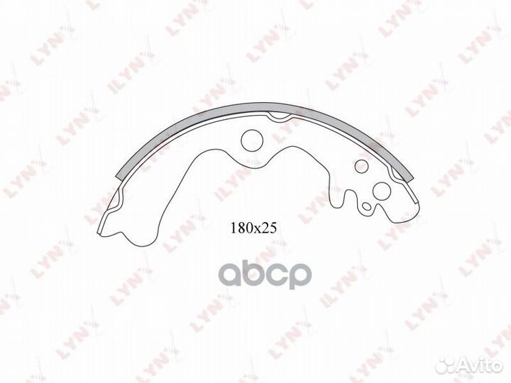 Колодки тормозные барабанные зад BS5701 LYN