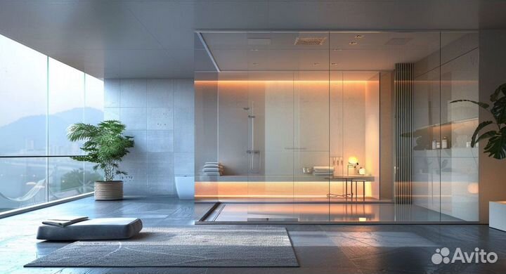 Стеклянная душевая