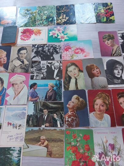 Открытки СССР актеры СССР 1 мая 8 марта