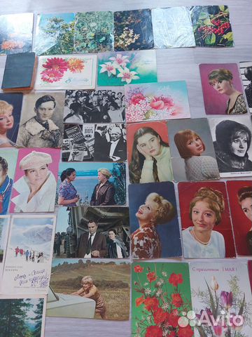 Открытки СССР актеры СССР 1 мая 8 марта