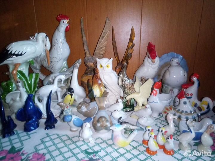 Статуэтки фарфоровые СССР птицы