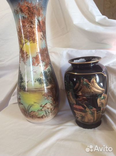 Ваза напольная настольная для цветов керамика б/у