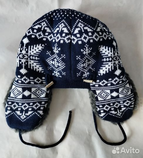 Шапка-ушанка мужская р. 56-58 и шарф